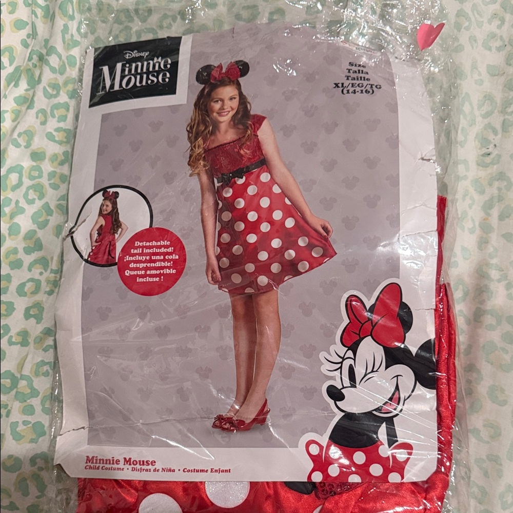 Disney Minnie Mouse Red Dress with White Dots